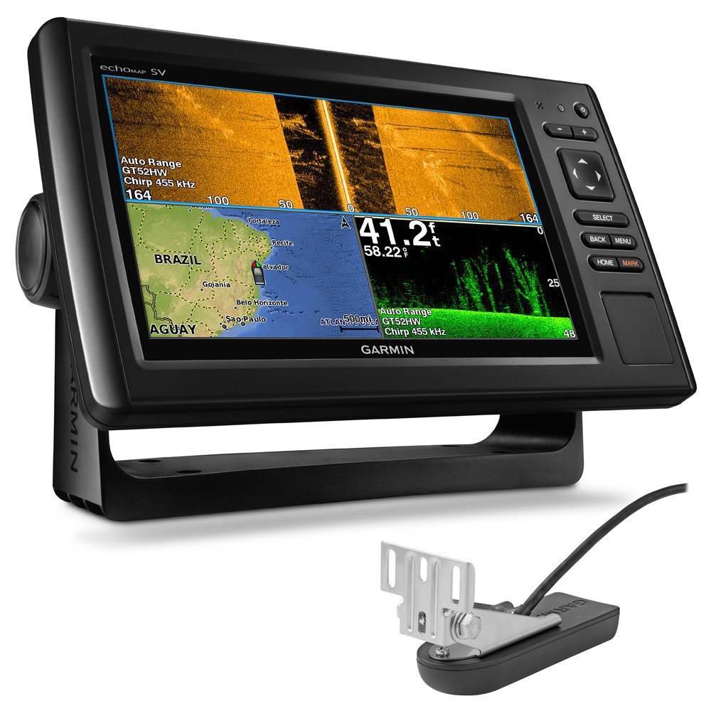 Garmin Echomap 92sv GT52 Side Scan Sonar Fish Finder Boat Navigation Chart 3-in-1