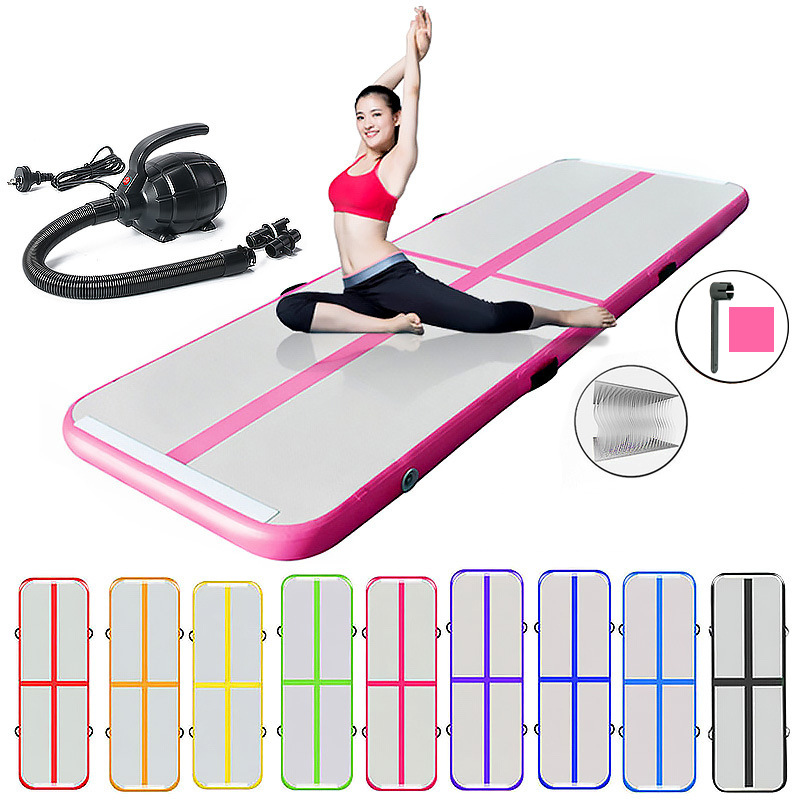 [跨境货源]充气体操垫 跆拳道空翻垫 跑酷多功能运动垫 气垫厂家