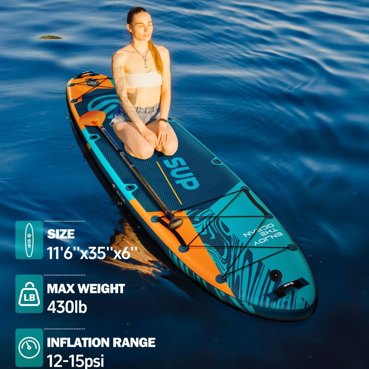 ESUP 350 Extra Large Inflatable Paddle Board