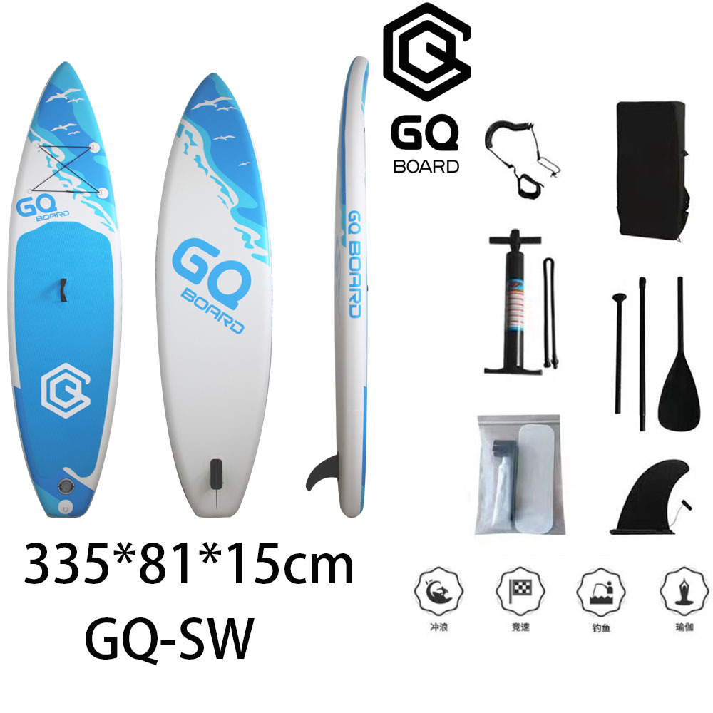 GQ-SW Inflatable Surfboard for Leisure and Drifting