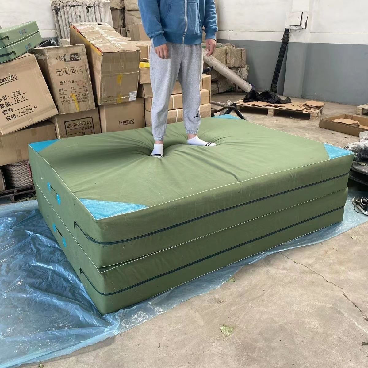 体操垫摔跤空翻垫舞蹈训练垫武术保护垫跆拳道垫体育练功垫折叠垫