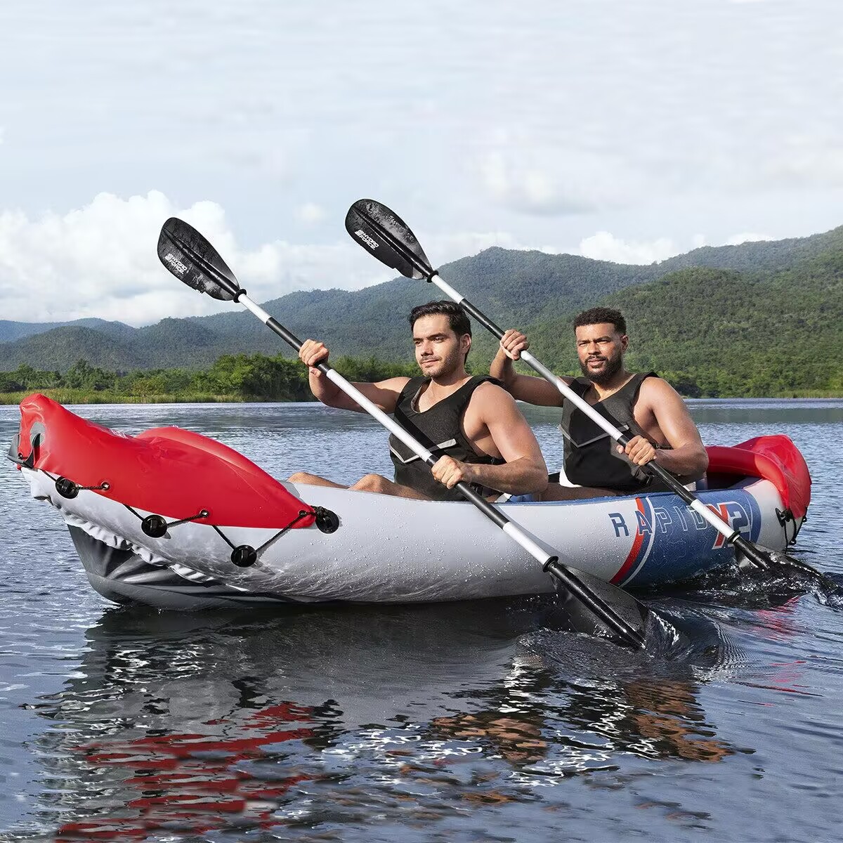 Bestway Inflatable Kayak for Two with Paddles and Pump