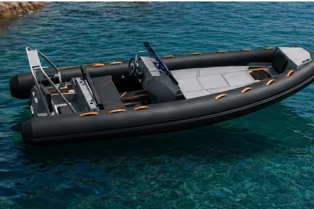 luxury RIB boat on-water use scene